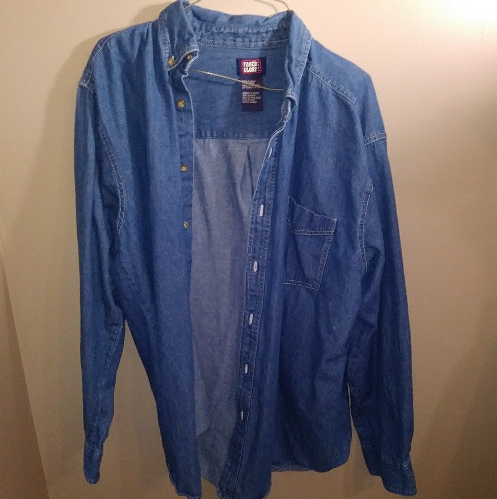 Mens long sleeve Button down shirt